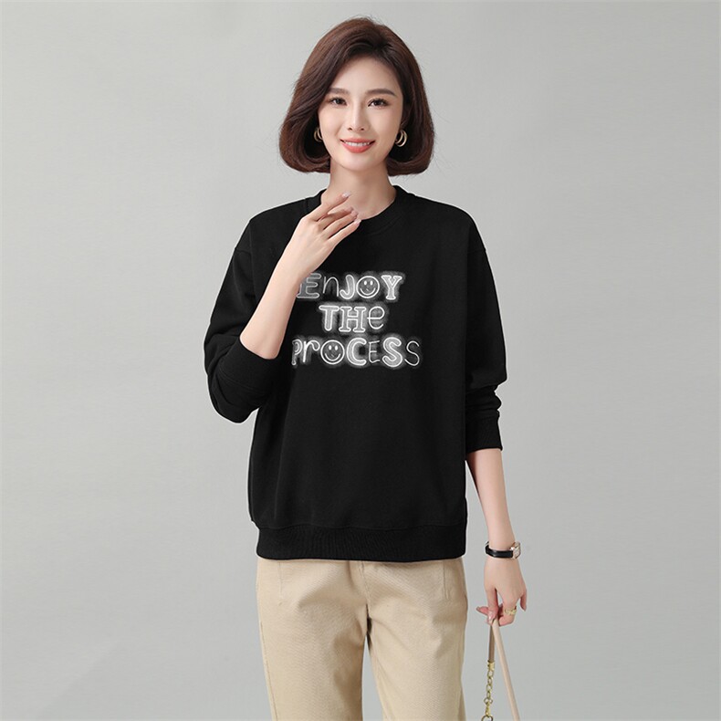 时尚宽松加绒卫衣女秋冬新款韩版百搭显瘦长袖上衣学生休闲外套图片