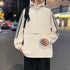 新款秋季港风夜景套头连帽夹克男现货DSA157B-J1566-P70，男装夹克，电商A157B
