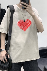 2021港风夏季宽松男女情侣短袖T恤 XZ1102-1-T1685-P25图片