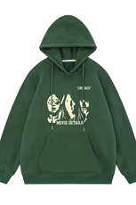 白底新款秋季时尚百搭宽松潮流字母印花连帽卫衣W6295P40控58，男装卫衣，电商A268-1