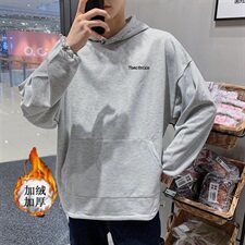 港风chic男生卫衣潮流连帽秋季韩版宽松原宿外套，男装卫衣，星座813-2