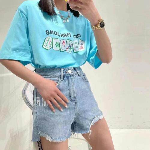 麻将四色T，女装，JY.OUBEN