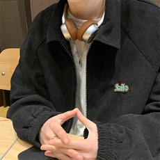 灯芯绒大拉链外套男款秋季夹克2024休闲衣服J7089P68，男装夹克，电商A157