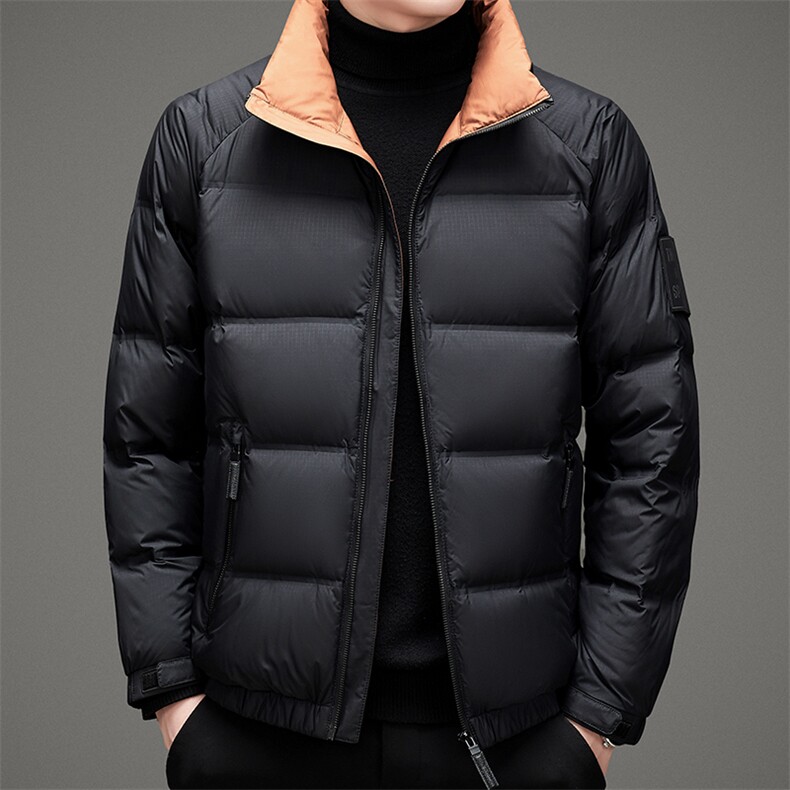 2023年冬季新款商务休闲羽绒服中青年男士立领外套MSNA88616-P245,男装羽绒服,电商B212（原钱塘6029）
