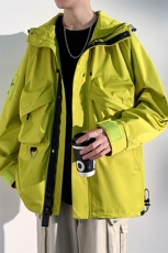 冬季工装棉衣外套美式加棉加厚冲峰衣连帽男款XZ109-1-M353-P110，男装棉衣，星座109-1