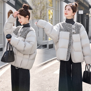 2025年冬季新款拼接小个子短款羽绒服图片
