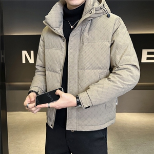 6629-L-4XL-P225标50绒店主风店主风男士常规休闲连帽羽绒服图片