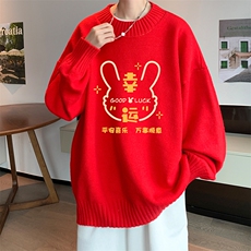 半高领毛衣男士大码针织衫男毛线衣男M18297-P45加绒款-P65，男装针织衫/毛衣，电商A040