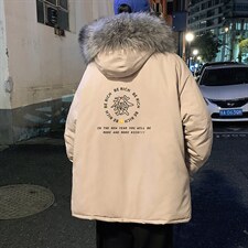 MM48163-P130冬季大毛领棉衣男士大码加厚棉袄男棉服,男装棉衣,电商A040