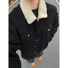 现货加绒牛仔棉服男冬季棉衣外套羊羔绒翻领夹克毛领MY1089-P110，男装夹克，星座1103-3