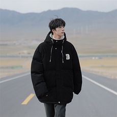 冬季青少年灯芯绒连帽棉衣潮牌羊羔毛加绒加厚棉服外套5305-P85，男装棉衣，电商B306