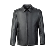 2301-1秋冬新款男士真皮羽绒服可脱卸内胆牛皮外套商务男装P600，男装羽绒服，电商B360A（原721A）