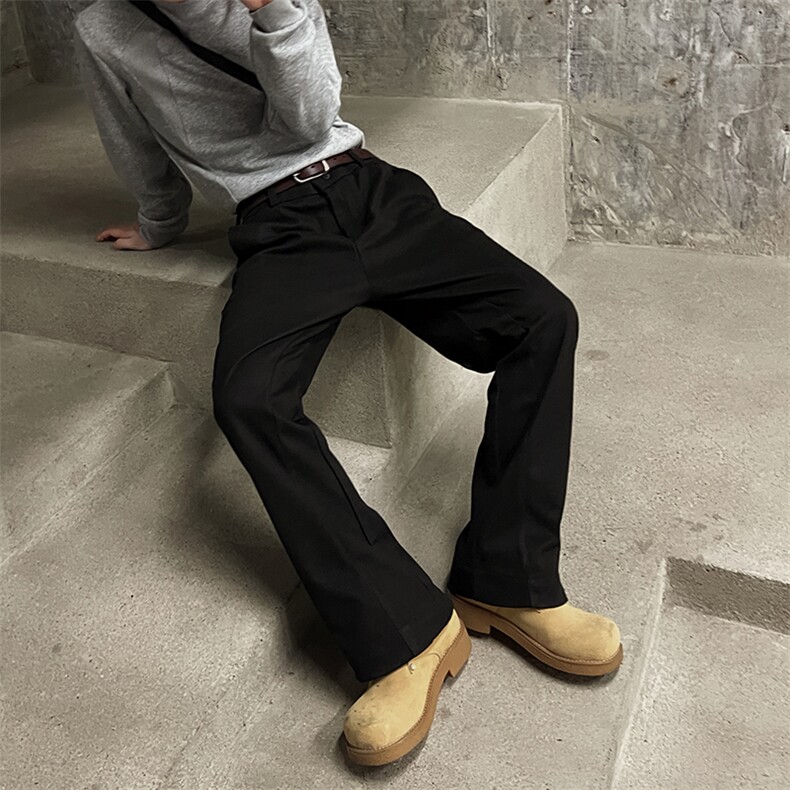 902-823-P45毛呢裤加厚保暖休闲裤子男搭配毛衣卫衣夹克针织衫，男装夹克，星座902A