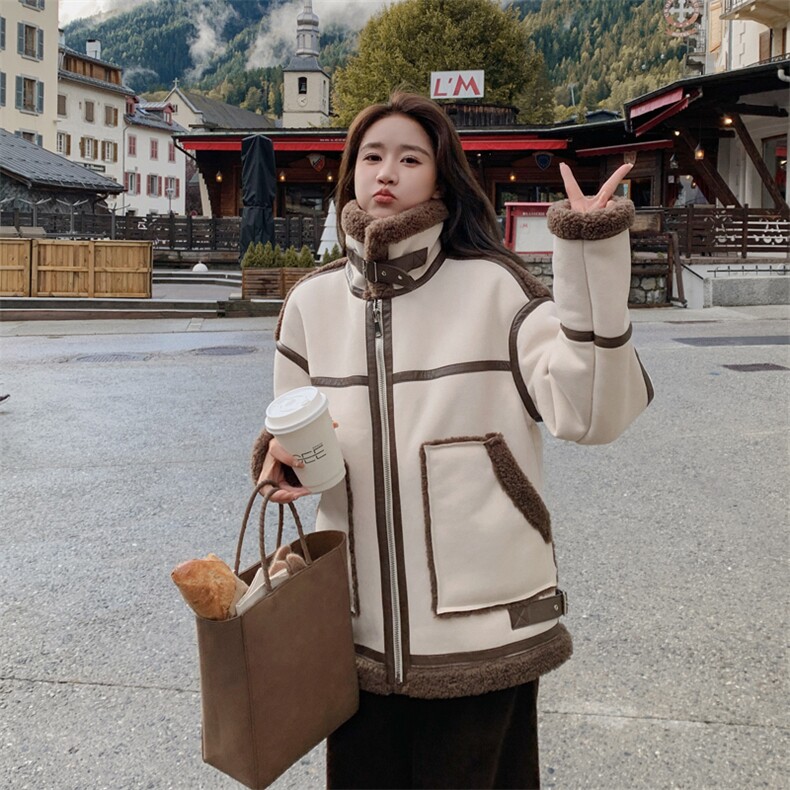 数据流量25年冬装新款皮毛一体火焰复合外套女182A-8523P195K288,商品下架区,浙宝182A