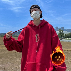500克重磅秋冬美式加绒加厚卫衣外套 DL1537常规特P35绒特P40图片