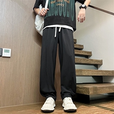 2025春夏款港风宽松设计感休闲百搭休闲裤直筒裤K24103-P35，男装休闲裤，星座717