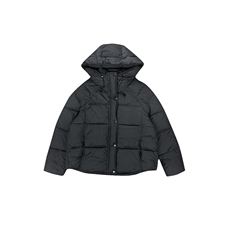 B16/P128控168冬季新款黑色潮酷连帽工装风加厚棉服外套男黑首1，男装棉衣，星座305B