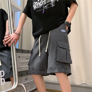 工装短裤男夏季潮牌痞帅多口袋五分裤子D2110-P38,半裙开衫怎么搭配好看图片