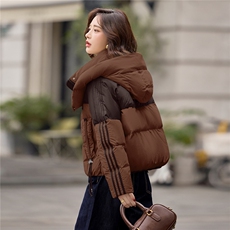 2025年冬季短款白鸭绒，女装羽绒服，依曼迪