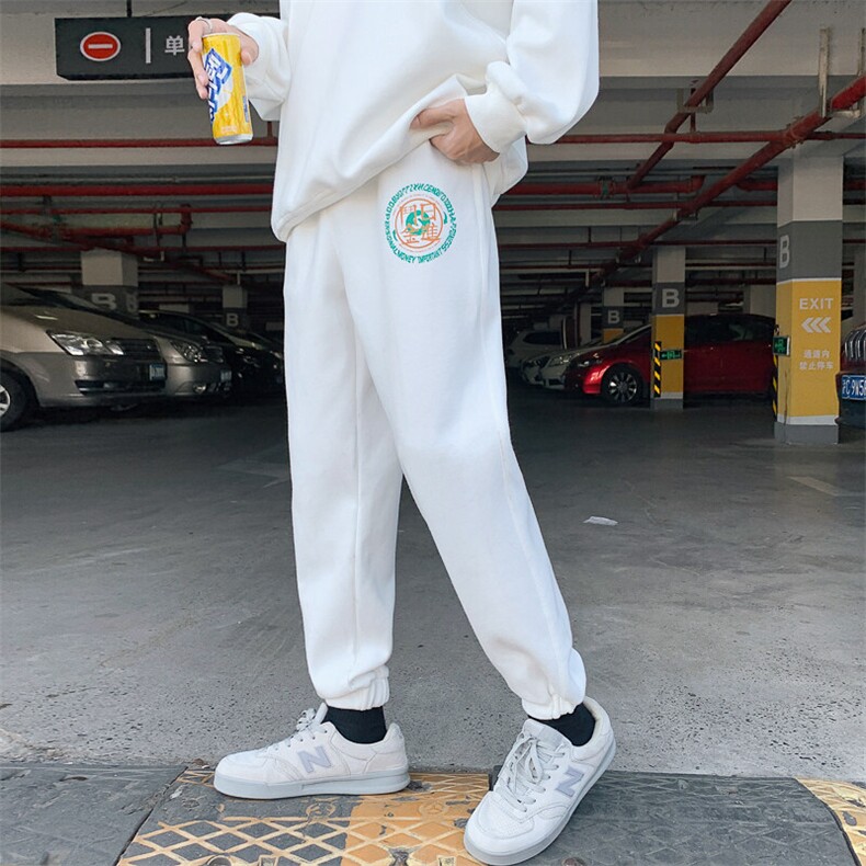 1秋季港风大码M-5XL宽松流行情侣青春套头卫衣套装7267P70控98,男装休闲套装,星座226-2