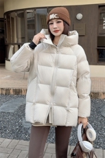 现货新标90白鸭绒2025年冬季厚款休闲风中长款保暖，女装羽绒服，琦鑫阁（原依鑫阁）