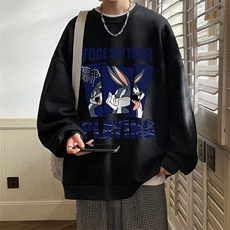 圆领卫衣男大码加厚加绒长袖t恤男S6234-P28加绒款-P33，男装卫衣，电商A040