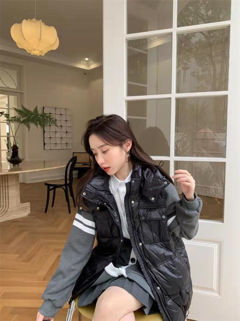 连帽羽绒马甲，女装马甲，Y·Z 羽倬