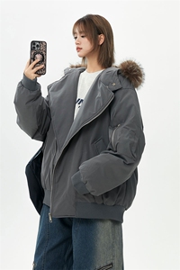 有90绒报告 可拆卸毛领羽绒服派克服标90绒78197P268控428图片