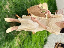 【现货】夏季新款雪纺碎花连衣裙显瘦百搭不挑人,女装连衣裙,奥瑾