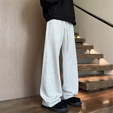 cleanfit弯刀卫裤男秋冬季美式复古高街vibe宽松直筒帅气镰刀卫裤，男装休闲裤，电商A007