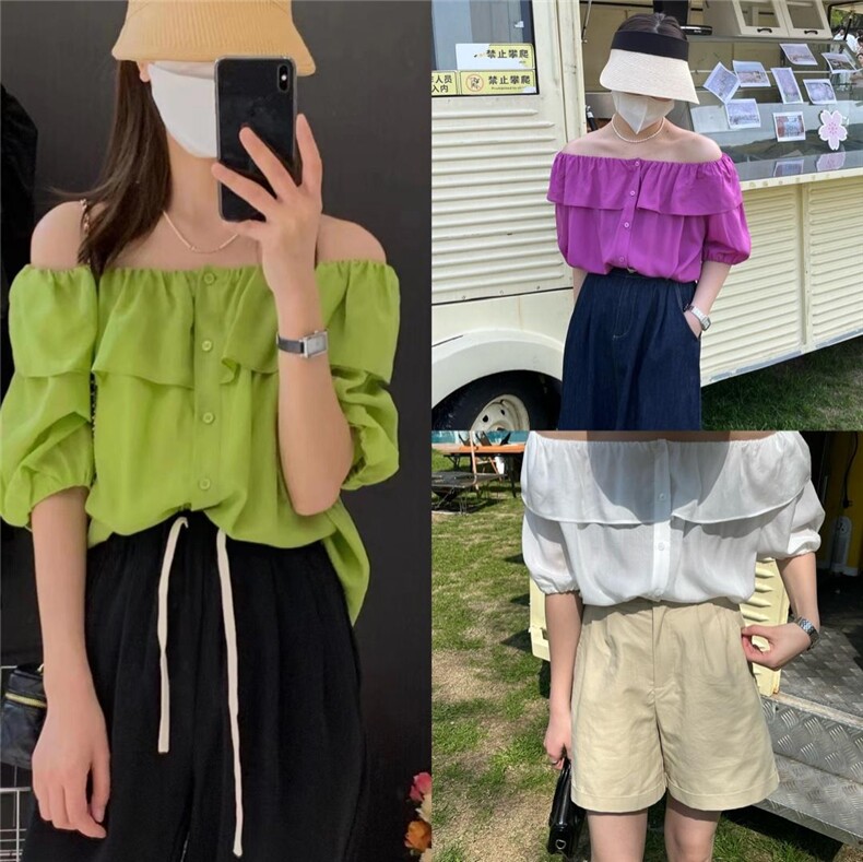 补单款一字肩，其它，嫒可儿