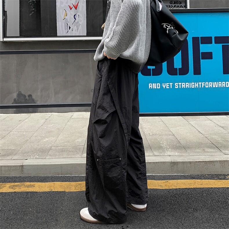 品质好货秋季新款休闲裤男设计感长裤阔腿裤K9078-特P55,男装休闲裤,星座810(原QT5070)