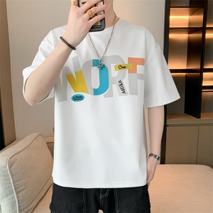 男夏季宽松休闲百搭T恤T6885小码P22大码P25图片