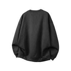 冬装加绒加厚保暖男士套头卫衣时尚银狐绒圆领卫衣W8808-P40，男装棉衣，电商A006