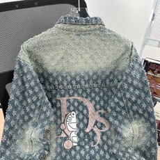 高端品牌联名款小香风修身显瘦牛仔外套夹克春秋冬可穿AAM18P73，男装工装外套，星座1013-5