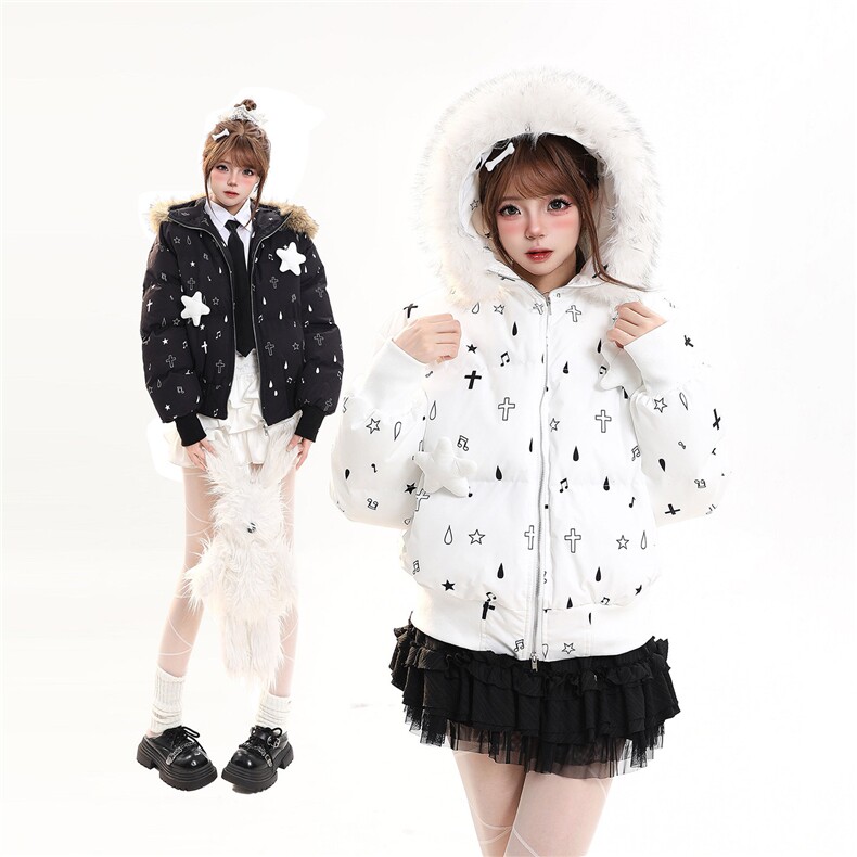 1506A/G78700/P94女冬季新款宽松百搭保暖面包服外套图片