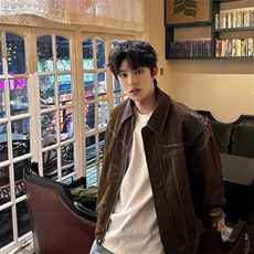 现货不缺货宽松潮流百搭皮衣时尚夹克1209-1-JK17-P108，男装夹克，星座1209-1