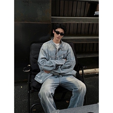 2025秋新款休闲牛仔套装TZ3351，男装休闲套装，星座1108
