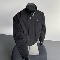 美式vintage豹纹衬衫夹克牛仔短袖外套设计感JK02528-P92，男装衬衫，星座308B-2