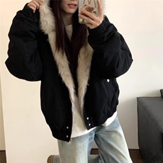 【有货】D6153-P108美式短款毛领棉衣棉服男女冬季加厚情侣外套，男装棉衣，星座603-2