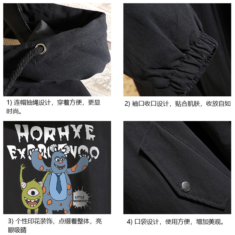 JK41048-P85加棉款-P115纯棉连帽夹克男士大码工装夹克男砖墙,男装夹克,电商A040A