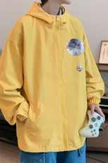 JK03-P45港风连帽夹克春季男潮流大码开衫男休闲外套男，男装夹克，电商B367