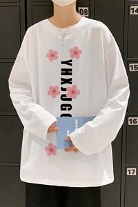 ！秋季打底衫男卫衣男潮流圆领纯棉长袖T恤男CX292-P25图片