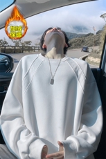 新款大码340g华棉舒适保暖解构长袖卫衣男W50982J加绒特P27，男装棉衣，电商A001