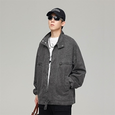 秋季夹克男士外套春秋款2025秋装男款防风上衣立领款0668P115，男装夹克，电商A400（原B301）