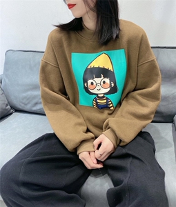 现货 冬装 卫衣小女孩复合银狐绒图片