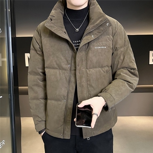 新标50-2448M-4XL-P195店主风冬季麂皮绒手感面料休闲羽绒服男图片