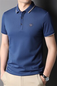 D22763钱塘2020-2夏季男士精品休闲翻领短袖T恤P54图片
