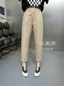 水洗休闲裤图片