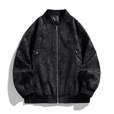 2026春季新款皮衣夹克男青少年学生潮流麂皮外套，男装夹克，星座1206-1（原A206-1）